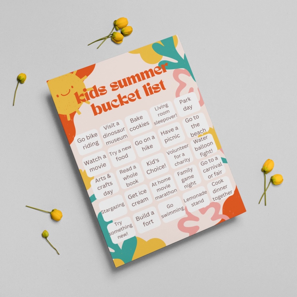 Kids summer bucket list